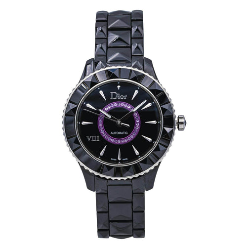 Montre Dior Montre VIII Céramique noir Améthyste 58 Facettes 4106498RV