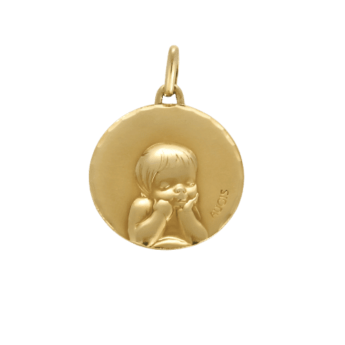 Pendentif AUGIS - Pendentif en or jaune à décor de putti 58 Facettes MONTE0431