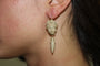 Boucles d'oreilles Boucles d'oreilles en or avec camées de lave antiques 58 Facettes 7604