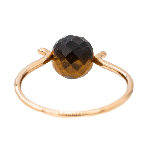Bague 57 Bague Or jaune Œil de tigre 58 Facettes 2883062CN