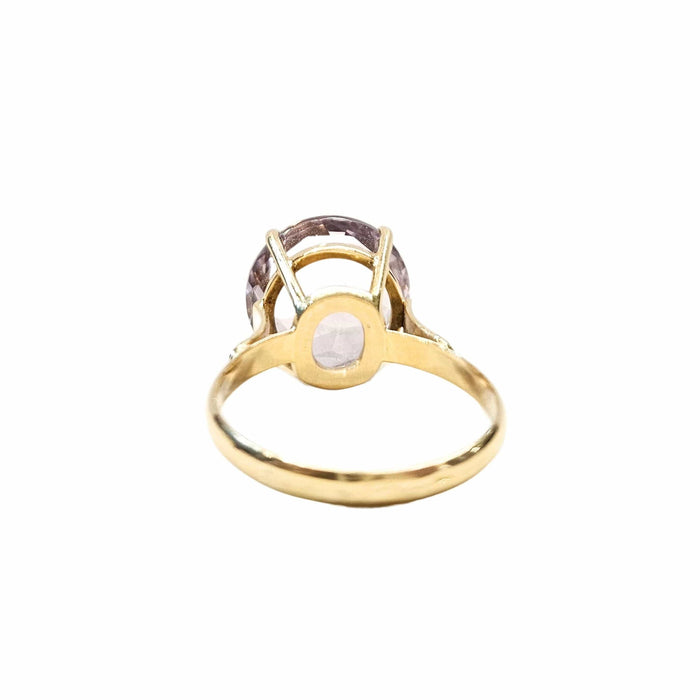 Bague 61 Bague en or jaune et amethyste naturelle 58 Facettes CAE-RI-RD-YGAM