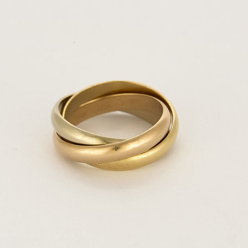 Bague 63 Cartier Bague Trinity en trois ors 58 Facettes LIS2603