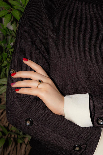 Bague Marguerite  Or jaune Saphir, Diamant