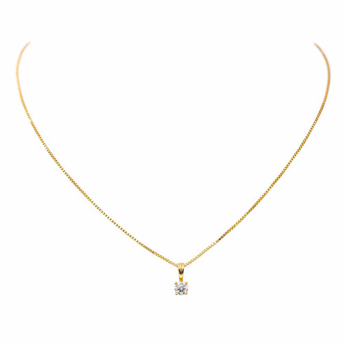Collier Collier Solitaire Or jaune Diamant 58 Facettes 4360499CN