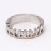 Ring 57 Openwork half-wedding ring White gold Diamonds 58 Facettes E360860