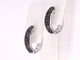 Boucles d'oreilles Boucles d'oreilles en or blanc avec diamants noirs 58 Facettes 2227