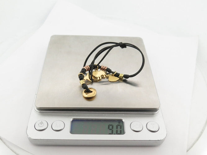 Bracelet bracelet dodo rondelles granelli charms lion pingouin canard or jaune 18k 58 Facettes 271162