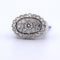 Bague 56 bague vintage en or blanc et diamants 58 Facettes