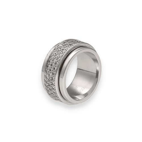 Bague 52 Alliance Piaget Possession en or gris 18k sertie de 120 diamants – Vers 2000 – Taille 52 58 Facettes FB10794