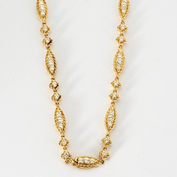 Collier BOUCHERON - Rare parure à transformation or jaune diamants 58 Facettes