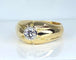 Bague 58 Bague jonc en or jaune et diamants 58 Facettes AB590bis