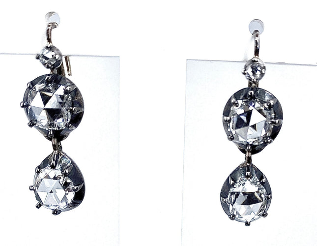 Boucles d'oreilles Boucles d’oreilles diamants taille rose 58 Facettes AB200