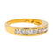 Bague 54 Bague  Demi alliance  Or jaune Diamant 58 Facettes 4084160CN