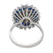 Bague 58 Bague Pompadour  Or blanc Saphir, Diamant 58 Facettes 4553830CN