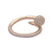 Bague 55 Bague Cartier, "Juste Un Clou", or rose, diamants. 58 Facettes 33751