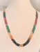 Necklace 3 ROW SAPPHIRE EMERALD RED SPINEL NECKLACE 58 Facettes C 76 (1/3)