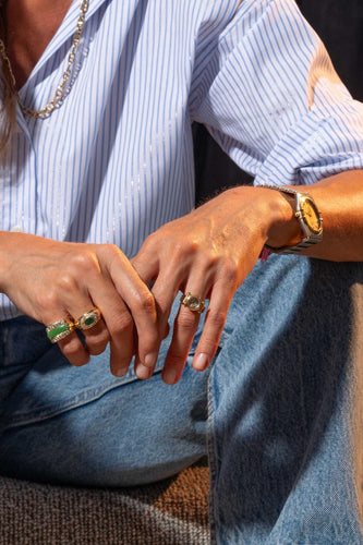 Bague 52 Chopard Bague  Happy Diamonds  Or jaune Diamant, Emeraude 58 Facettes 4322637RV