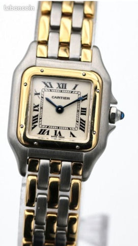 Montre MONTRE Cartier Panthère 3 rangs 58 Facettes