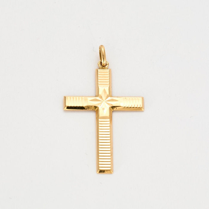 Pendentif Croix or jaune 58 Facettes 36604033