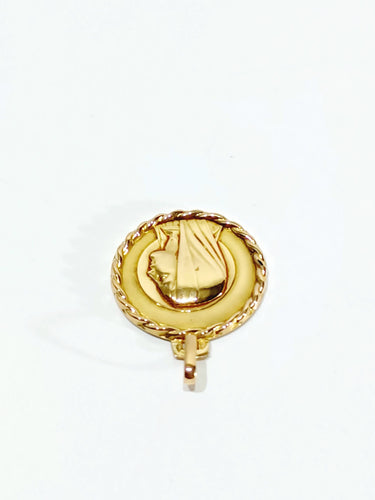 Pendentif Médaille Vierge en or rose 58 Facettes