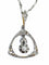 Pendentif en diamants sur chaîne en or 18 carats Art Deco