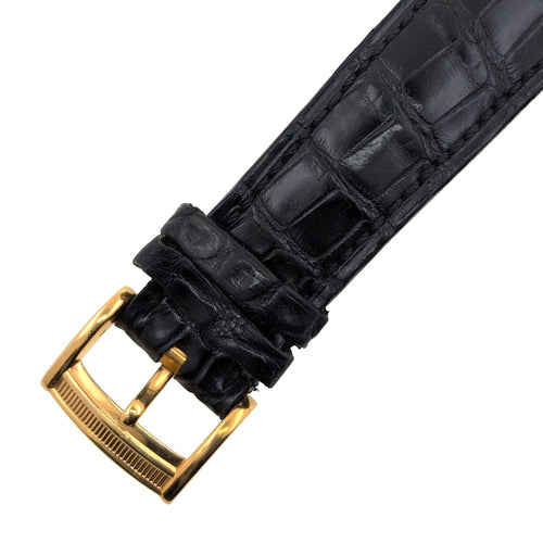 Montre Parmigiani Fleurier - Montre Toric Chronographe Date Or Rose réf. 361 Zenith El Primero 400 Cadran Guilloché Grain d'Orge Noir 58 Facettes