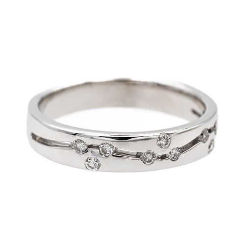 Bague 50.5 Bague Alliance Or blanc Diamant 58 Facettes 3157393CN