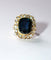 Bague 52 Bague Vintage Or Jaune Saphir Bleu Intense 58 Facettes 576