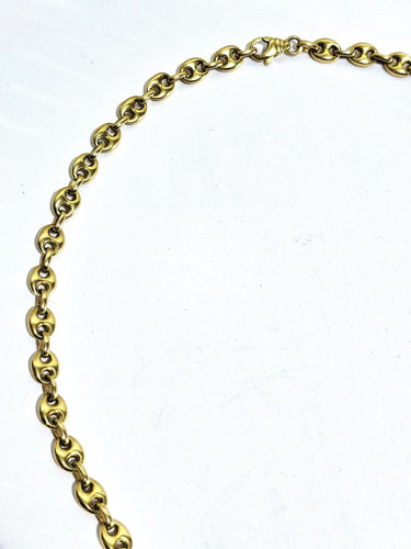 Collier Chaine Or Jaune Grains De Café 58 Facettes
