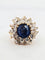 Bague 56 Bague en or jaune 1543 sertie d'un saphir 58 Facettes