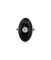 Bague 55 Bague en platine avec onyx et diamant central 58 Facettes