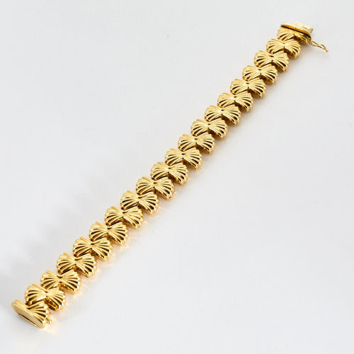 Bracelet Bracelet or jaune motif noeuds 58 Facettes PAL3001