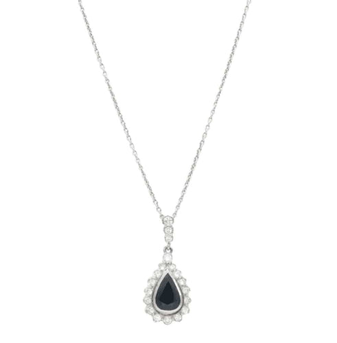 Collier Collier Diamant Et Saphir 58 Facettes 4044