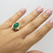 Bague 54 Bague Cabochon de calcédoine verte 58 Facettes