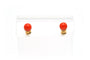 Boucles d'oreilles Boucles d'oreilles Art Déco en or jaune serties de corail 58 Facettes B540