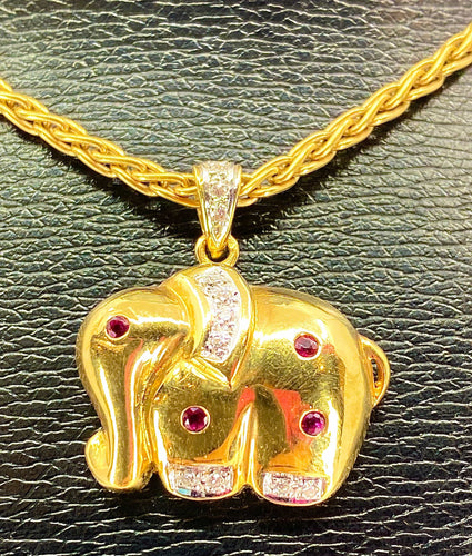 Collier Collier Eléphant 58 Facettes AB120