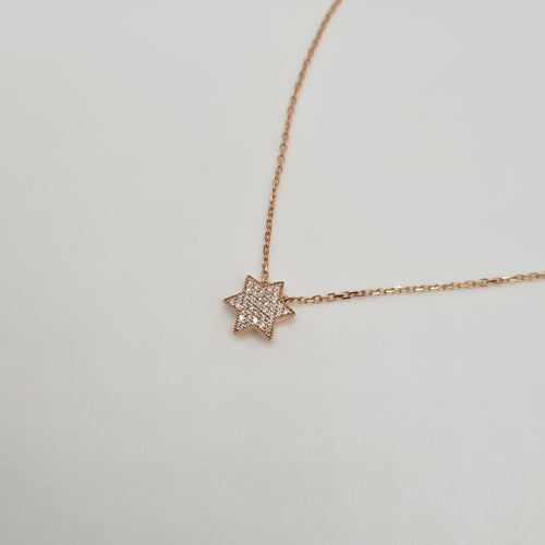 Collier Collier or rose 18 carats serti de diamants 58 Facettes