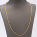 Semi-hollow cord necklace in 18-carat gold 58 Facettes E360768A