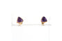 Boucles d'oreilles Boucles d'oreilles contemporaines en or jaune 18 carats serties d'améthystes 58 Facettes 21831
