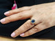 Bague 53.5 Bague or jaune, entourage marguerite saphir 58 Facettes Bag.marg.S-1767
