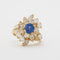 Bague 53 Bague saphir diamants 58 Facettes