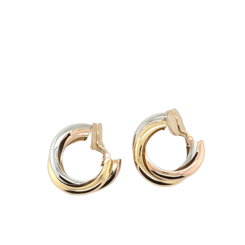 Boucles d'oreilles Cartier - Créole Modèle Trinity Moyen Modèle 58 Facettes 1.0000478/1