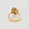 Bague 56 Bague or jaune, rubis et diamants 58 Facettes PAL32242