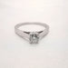 Ring 54 Solitaire gold and diamond 0.40 ct 58 Facettes