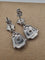 Boucles d'oreilles Boucles d'oreilles pendantes antiques en or blanc du début des années 1900 58 Facettes