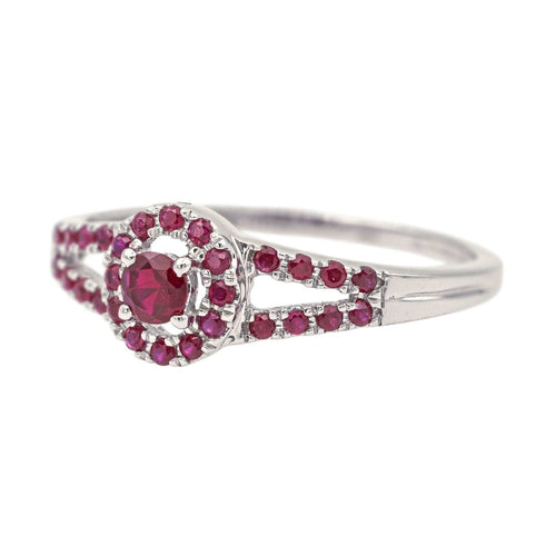 Bague 49 Mauboussin Bague Volupté et passion  Or blanc Rubis 58 Facettes 4117940CN