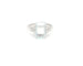 Bague Bague en or blanc avec une aigue-marine de 4,10 ct et des diamants de 0,35 ct 58 Facettes 14314