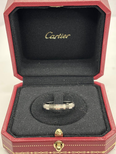 Bague 63 Alliance Cartier D'Amour platine 58 Facettes 1066