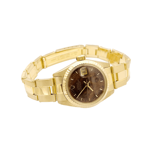 Montre Montre Femme Rolex, "Oyster Perpetual Datejust", or jaune. 58 Facettes 34471