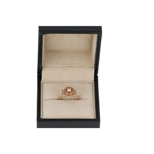 Bague 54 Bulgari Bague Maison Bulgari , Collection 'Bulgari Flip' , Or Rose 18 Carats Et Diamant Taille Brillant 58 Facettes 4362